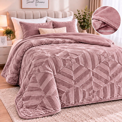 Pătură Groasă Premium Egipt 220x240 cm – tip Catifea Plușată, Cod: EGP7