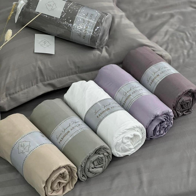 Husa saltea din Damasc 180x200 cm(întinsă 230x250 cm)+ 2 fețe de pernă Cod: H-6 mov lila