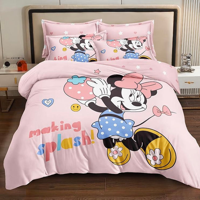 Lenjerie Bumbac tip Finet Premium Minnie Splash, Cod: MSB3