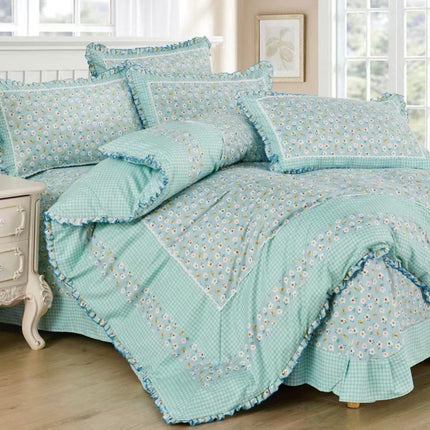 Lenjerie DELUXE din Bumbac Soft Touch cu volănașe Cod: FB38