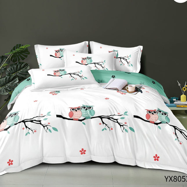 LENJERIE DIN BUMBAC TIP FINET, Pat 1 persoană, 4 piese COD: JCP29