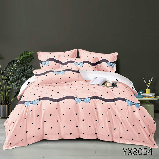 LENJERIE DIN BUMBAC TIP FINET, Pat 1 persoană, 4 piese COD: JCP34