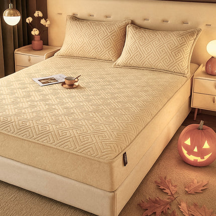 Husă / Topper saltea cu elastic+două feţe de pernă 160x200 cm Cod: TPF10