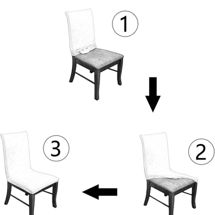 Set 6 huse super elastice pentru scaune Cod:JES3