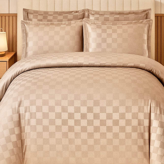 Lenjerie Luxury Satinată, 4 piese, cearșaf cu elastic, Cod: SLX60