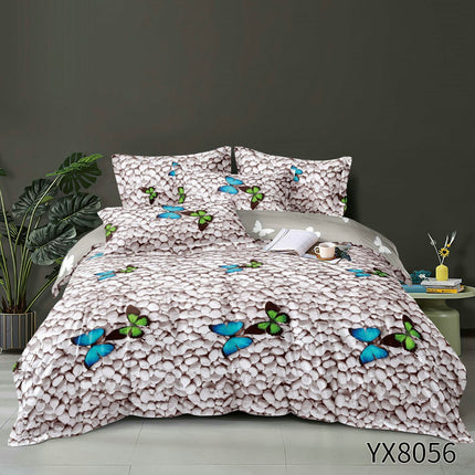 LENJERIE DIN BUMBAC TIP FINET, Pat 1 persoană, 4 piese COD: JCP32