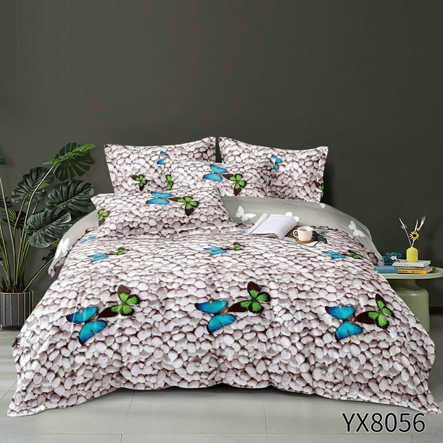 LENJERIE DIN BUMBAC TIP FINET, Pat 1 persoană, 4 piese COD: JCP32