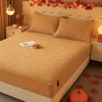 Husă / Topper saltea cu elastic+două feţe de pernă 160x200 cm Cod: TPF13