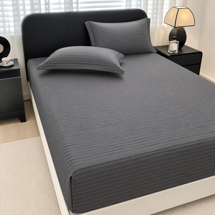 Husă de pat cu elastic tip Damasc + 2 Fețe de Pernă, 140x200 cm, Cod: DRM510