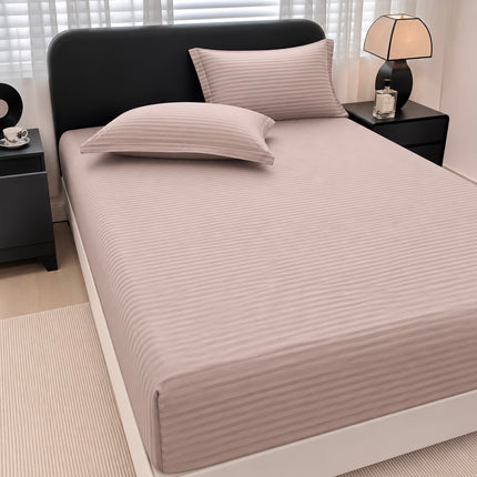 Husă de pat cu elastic tip Damasc + 2 Fețe de Pernă, 140x200 cm, Cod: DRM503