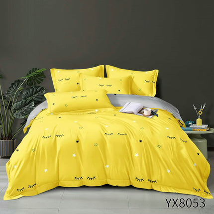 LENJERIE DIN BUMBAC TIP FINET, Pat 1 persoană, 4 piese COD: JCP33