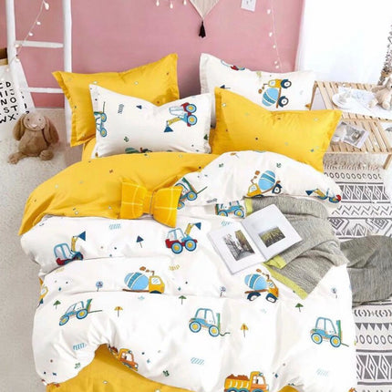 LENJERIE DIN BUMBAC TIP FINET PENTRU PAT DE 1 PERSOANA COD: JJ70