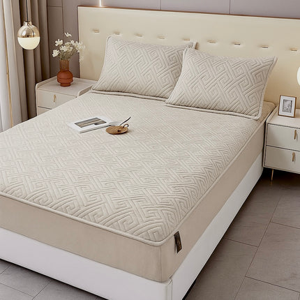 Husă / Topper saltea cu elastic+două feţe de pernă 160x200 cm Cod: TPF11