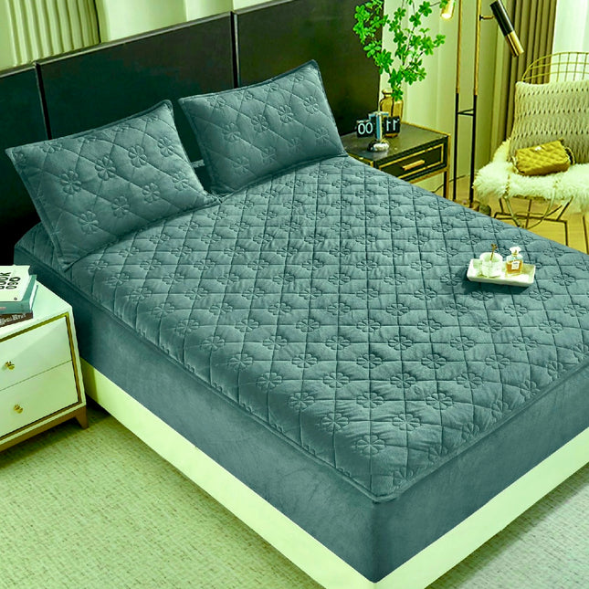 Set de pat Husă / Topper saltea cu elastic+o faţă de pernă, 140x200 cm Cod: TPS114