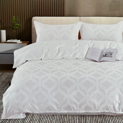 Set lenjerie de Lux jacquard, 4 piese, pat 2 persoane Cod: C-25