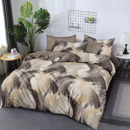 Lenjerie de pat din bumbac fin 6 piese(cearșaf de pat cu elastic) Cod: FNF423