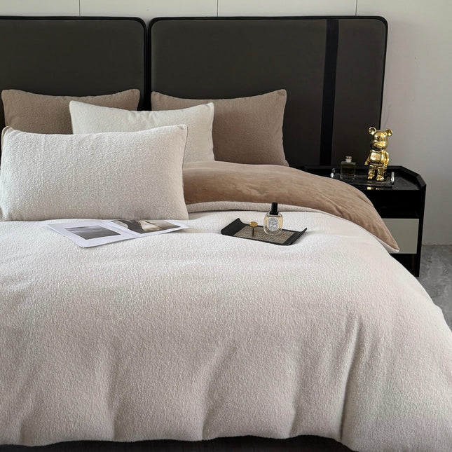 Set de pat ultra-fină, tip „blană de iepure”, 4 piese, Cod: BYK10