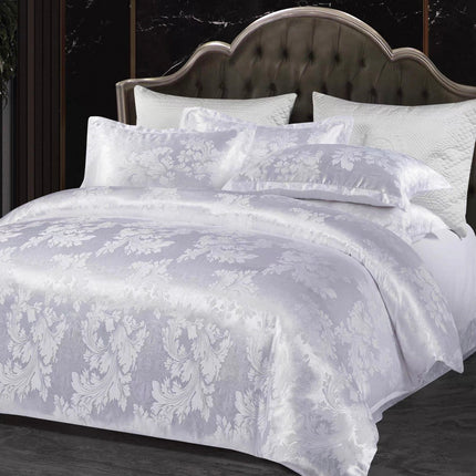 Set lenjerie de Lux jacquard, 6 piese, pat 2 persoane, Cod: JQK107