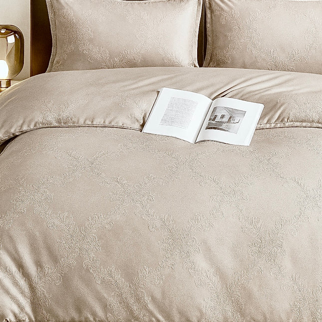 Set lenjerie de Lux jacquard, 4 piese, pat 2 persoane Cod: Y-10