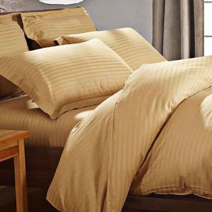 Lenjerie de Lux din Damasc Deluxe cu 6 piese-cearșaf de pat cu elastic Cod: DAE5