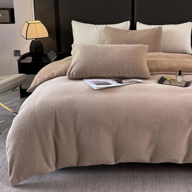 Set de pat ultra-fină, tip „blană de iepure”, 4 piese, Cod: BYK14