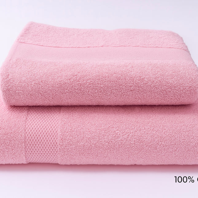 Set de 2 prosoape Bumbac 100%, Roz aprins, Cod: PPRP10