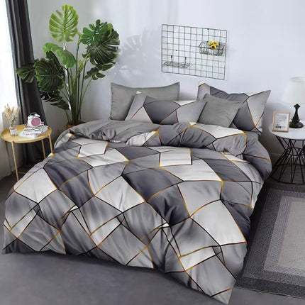 Lenjerie de pat din bumbac fin 6 piese(cearșaf de pat cu elastic) Cod: FNF439