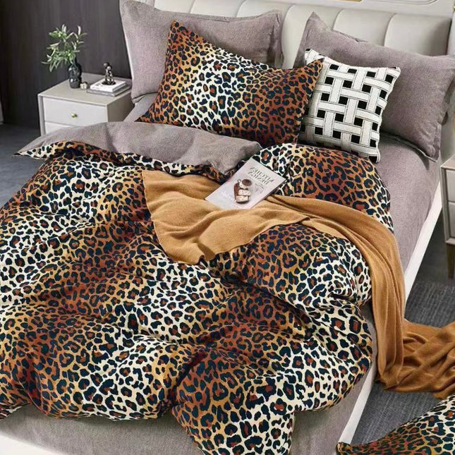 LENJERIE BUMBAC FINET DELUXE, 6 PIESE, pat dublu, COD: FYN2