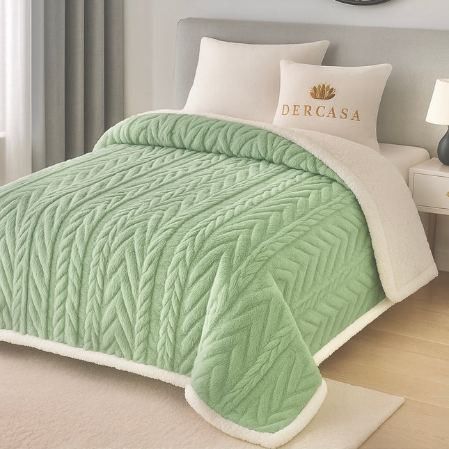 Pătură Cocolino cu Blăniță de iepure, dublă 200x230 cm cod: EXS3