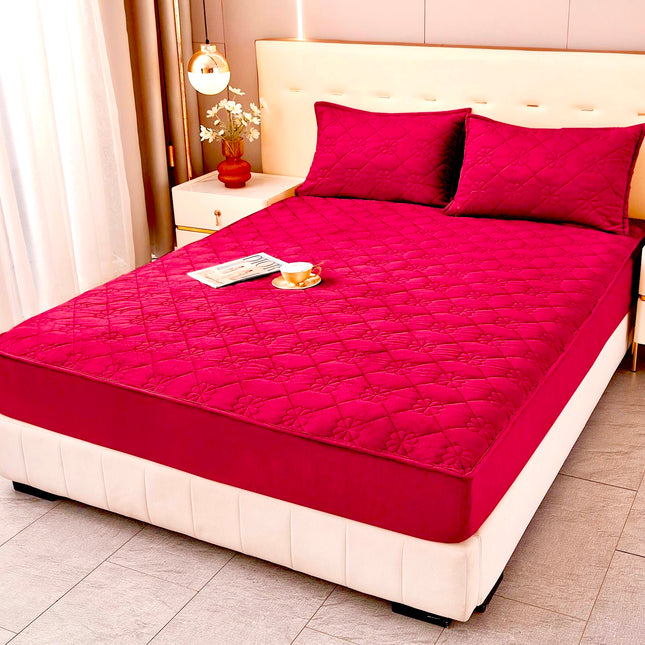Husă / Topper saltea cu elastic+două feţe de pernă 180x200 cm Cod: TPF112