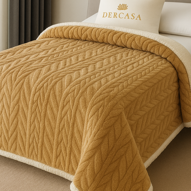 Pătură Cocolino cu Blăniță de iepure, dublă 200x230 cm cod: EXS7