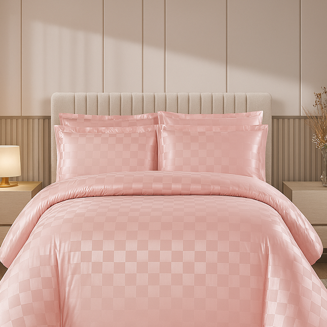 Lenjerie Luxury Satinată, 4 piese, cearșaf cu elastic, Cod: SLX51