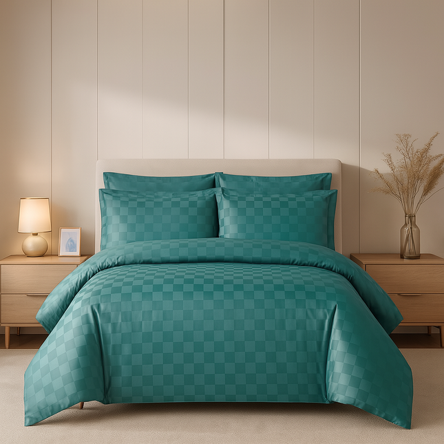 Lenjerie Luxury Satinată, 4 piese, cearșaf cu elastic, Cod: SLX53