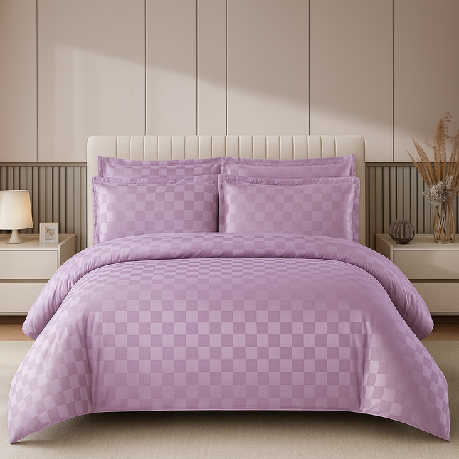 Lenjerie Luxury Satinată, 4 piese, cearșaf cu elastic, Cod: SLX58