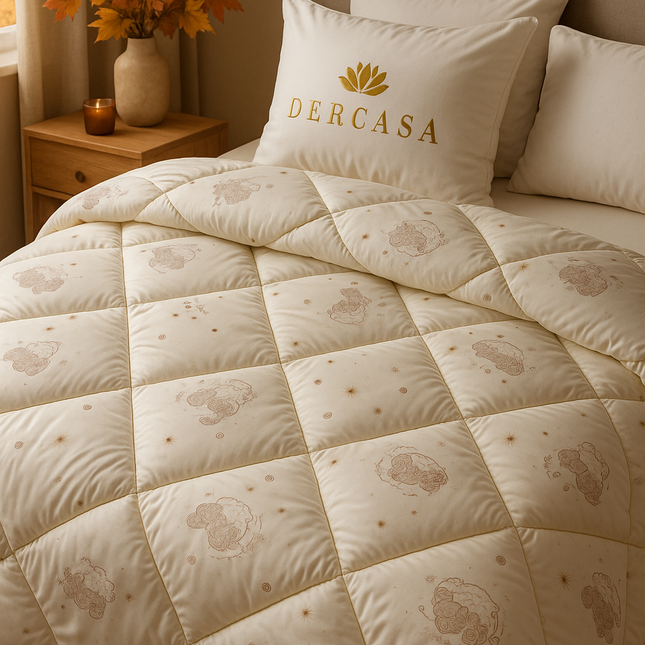 Pilotă din lână naturală Wooltex 200x220 cm – Fabricată în România, Cod: LWT1