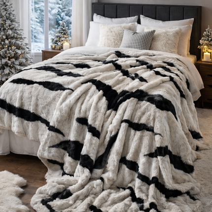 Pătură Groasă cu Blăniță de iepure, 200x220cm, cod: DRE10