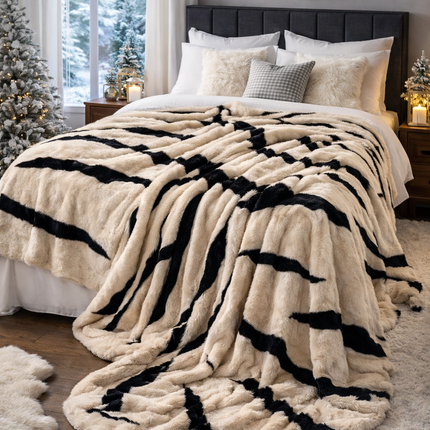 Pătură Groasă cu Blăniță de iepure, 200x220cm, cod: DRE14