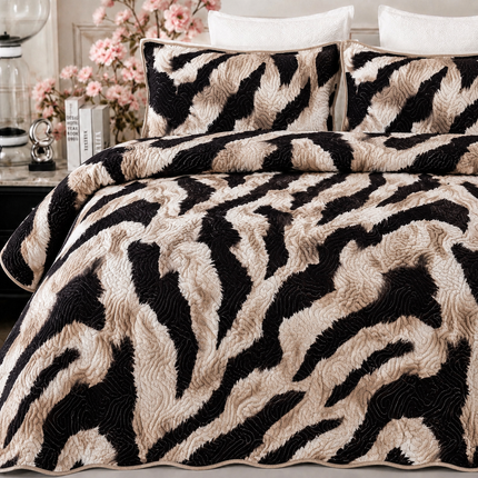 Cuvertură de pat matlasată din bumbac, 5 piese – Eleganță și confort, Cod: CVT12