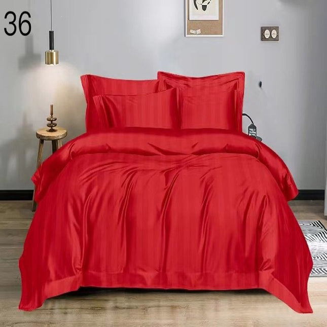 Lenjerie de Lux din Damasc, pat dublu, 6 piese Cod: DG71