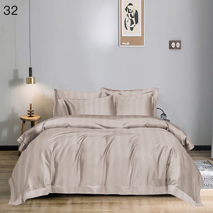 Lenjerie de Lux din Damasc, pat dublu, 6 piese Cod: DG76