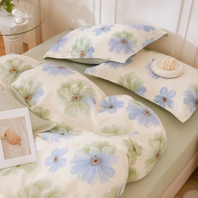 Set Lenjerie Premium Bumbac 100% – Pat Dublu, Cod: B-38