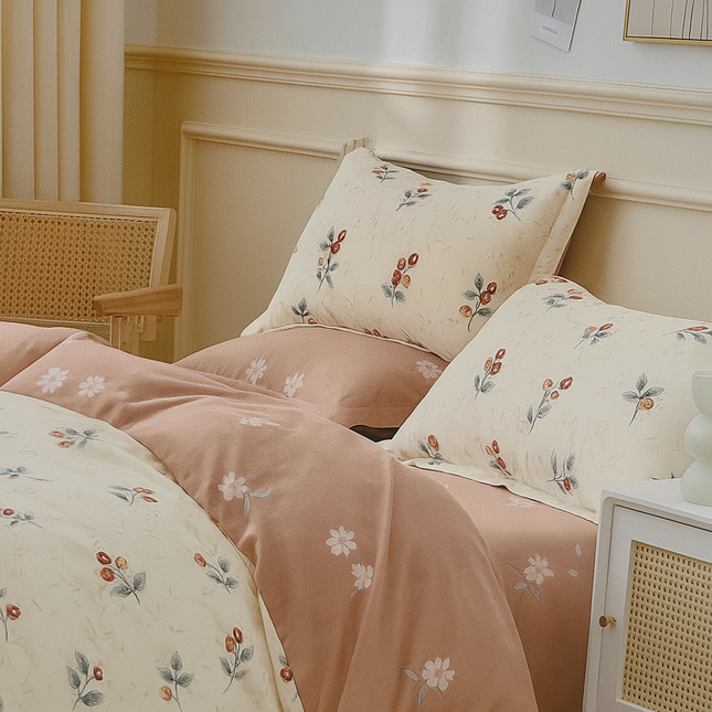 Set Lenjerie Premium Bumbac 100% – Pat Dublu, Cod: B-23