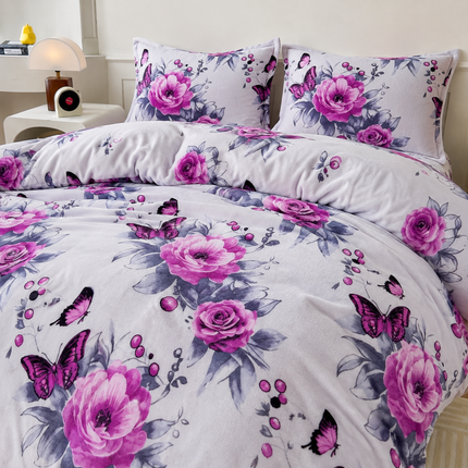 Lenjerie de pat Cocolino Premium – Set 4 piese | Moale și pufoasă, husă cu elastic, Cod: SCM4