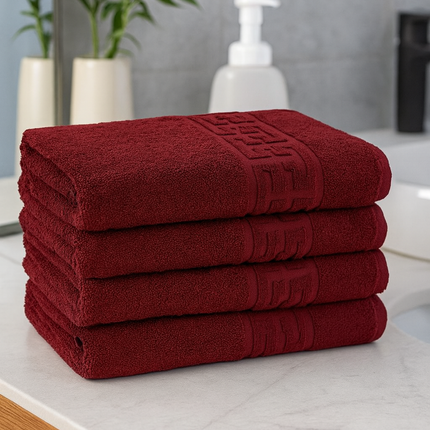 Set de 4 prosoape din bumbac 100% cu putere mare de absortie Grena– 50 x 90 cm Elegance