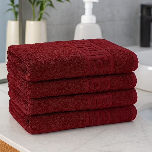 Set de 4 prosoape din bumbac 100% cu putere mare de absortie Grena– 50 x 90 cm Elegance