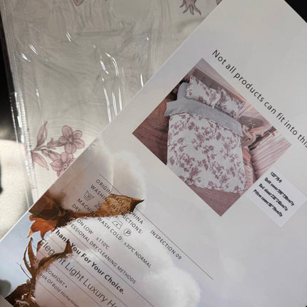 Set Lenjerie Premium Bumbac 100% – Pat Dublu, Cod: 133*76-9