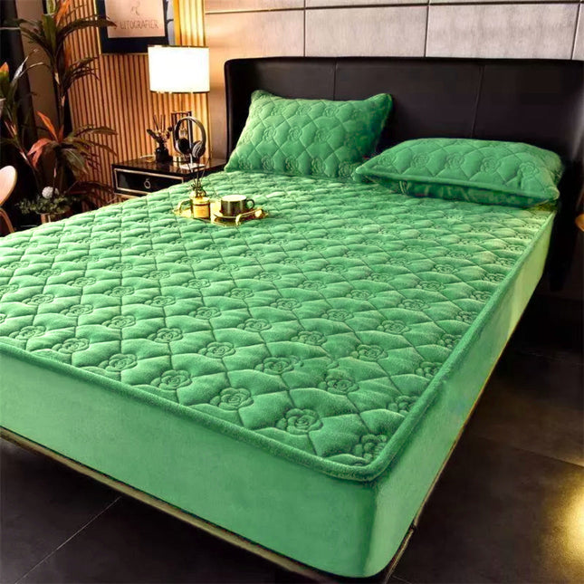 Husă / Topper saltea cu elastic, verde deschis,  140x200 cm, Cod: TPY408