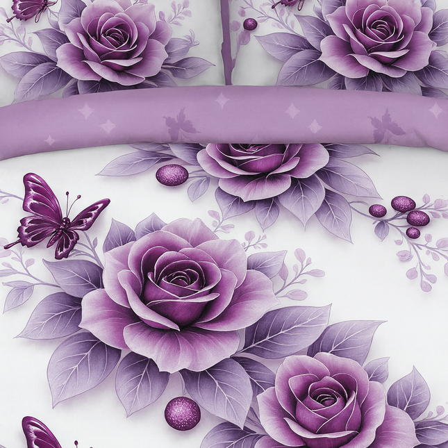 Lenjerie Premium cu efect panoramic 5D, cearșaf cu elastic, Cod: CDC-11