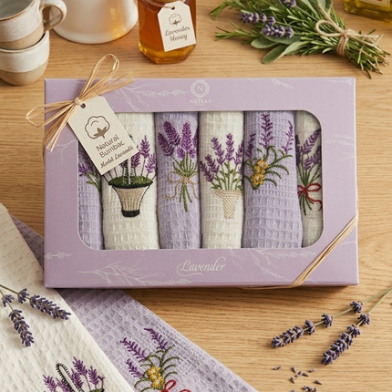 Set Prosoape Bucătărie – 6 bucăți | 40x60 cm | Bumbac Natural, Cod: REW4
