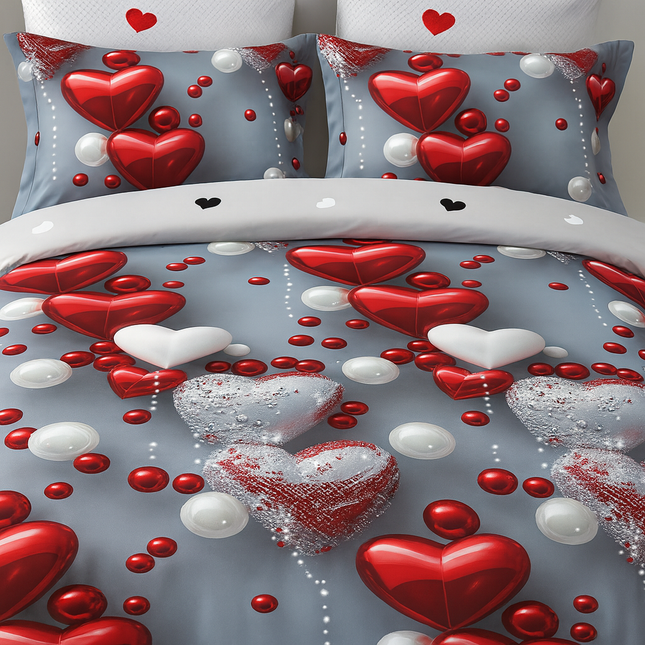 Lenjerie Premium cu efect panoramic 5D, cearșaf cu elastic, Cod: CDC-20